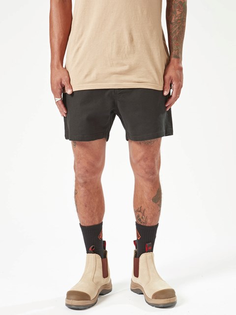 Volcom Bevel Trabajo Shorts Negros | PQM-842196
