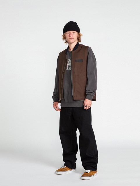 Volcom Billow Loose Fit Jeans Negros | BGI-971685