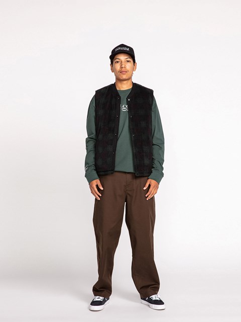 Volcom Bowered Reversible Vest Negros | LIR-935468