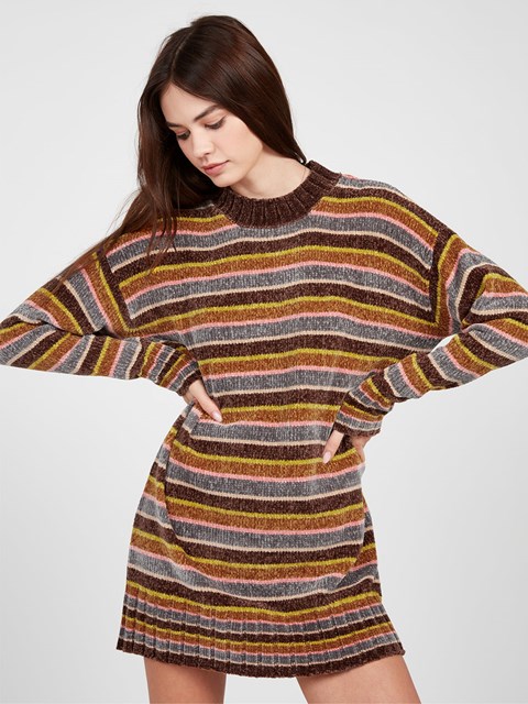 Volcom Bubble Tea Vestido Chocolate Oscuro | QBJ-067158