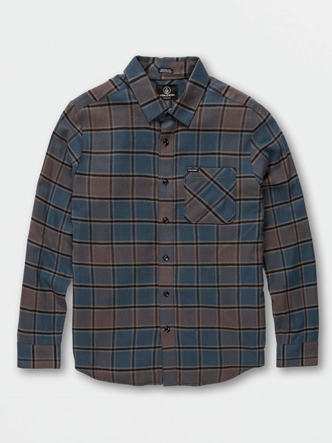 Volcom Caden Plaid Long Sleeve Flannel Azules | XUO-589304