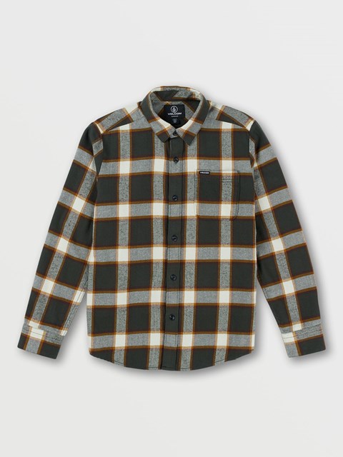 Volcom Caden Plaid Long Sleeve Shirt Negros | EJM-783650
