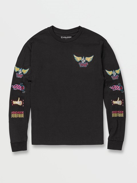 Volcom Caiden Long Sleeve Tee Negros | ZMW-915302