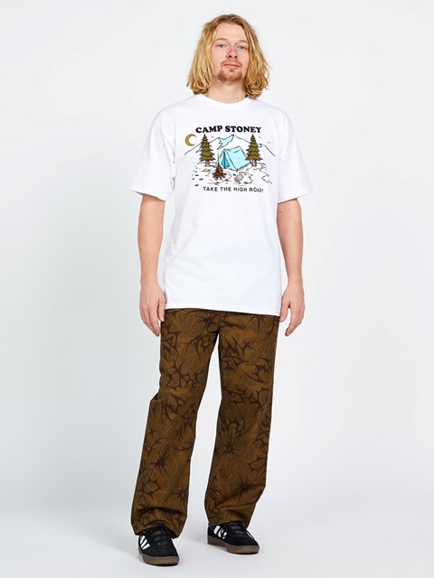 Volcom Camp Stoney Corta Sleeve Tee Blancos | AIB-273861