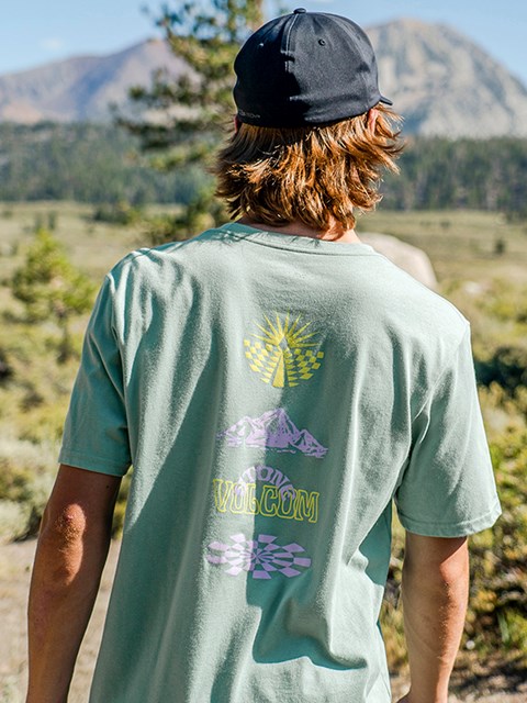 Volcom Chimney Corta Sleeve Tee Fern | BLD-740613