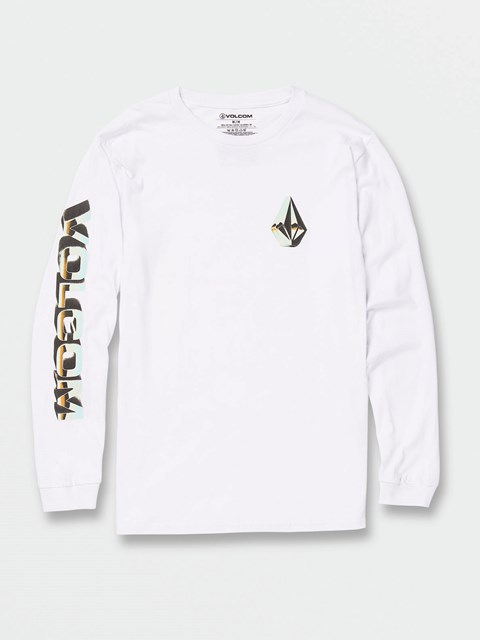 Volcom Chrome Stone Long Sleeve Tee Blancos | IKW-573480
