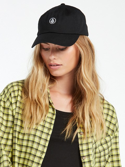 Volcom Circle Stone Dad Hat Negros | JGR-348621