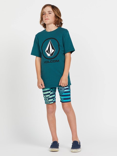 Volcom Crisp Stone Corta Sleeve Tee Azules | CYQ-638417