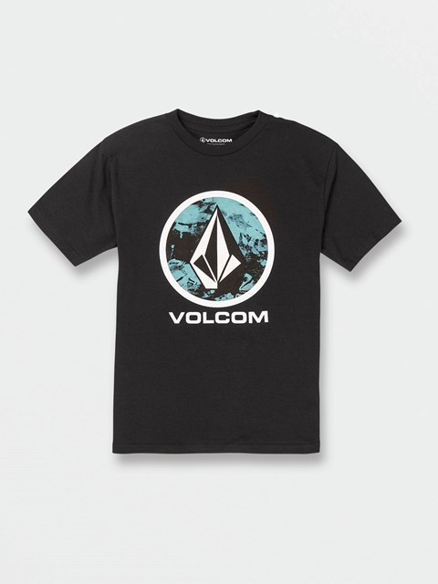 Volcom Crisp Stone Corta Sleeve Tee Negros | DBA-571308