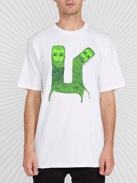 Volcom DIY'D Corta Sleeve Tee Blancos | WQO-534961