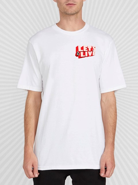 Volcom DIY'D Corta Sleeve Tee Blancos | WRK-082564
