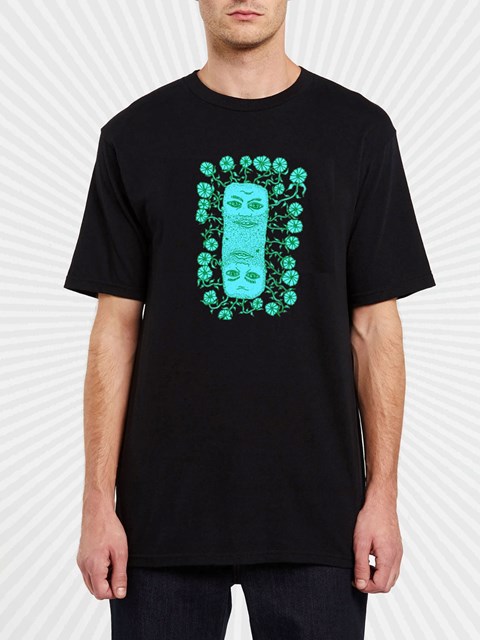 Volcom DIY'D Corta Sleeve Tee Flores Azules | WJG-526837
