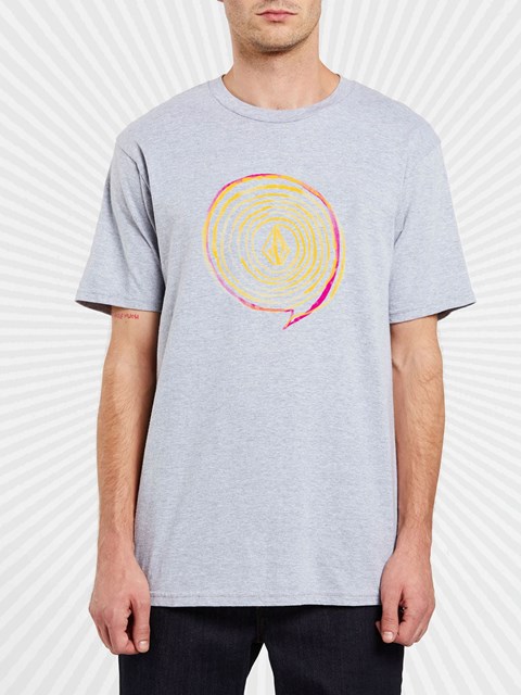 Volcom DIY'D Corta Sleeve Tee Grises | MCD-459013