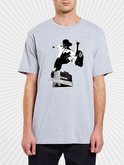 Volcom DIY'D Corta Sleeve Tee Grises | MPS-725018