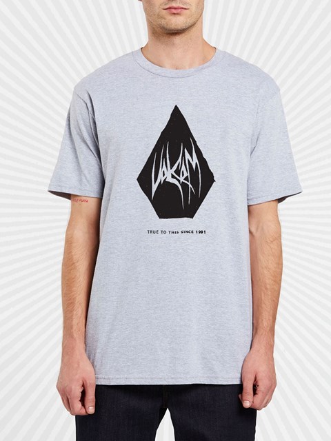 Volcom DIY'D Corta Sleeve Tee Grises | RQZ-240791