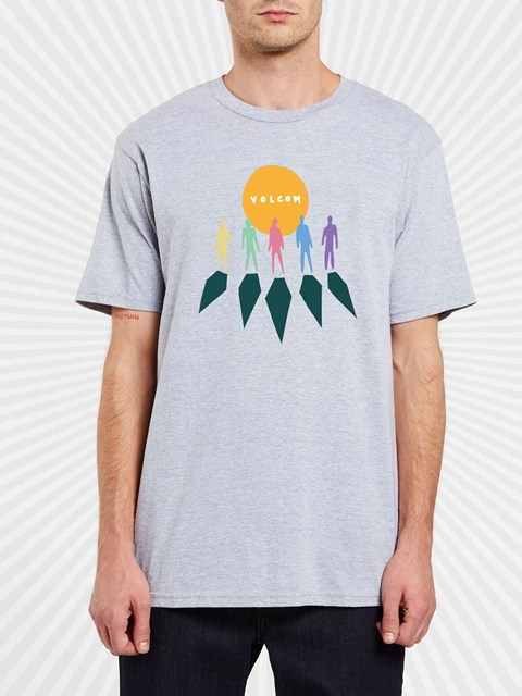Volcom DIY'D Corta Sleeve Tee Grises | ZUY-925716