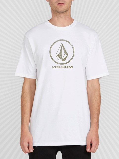 Volcom DIY'D Corta Sleeve Tee Kaki Blancos | ETF-942731