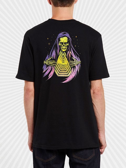 Volcom DIY'D Corta Sleeve Tee Negros | DPQ-943082