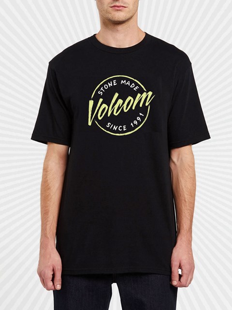 Volcom DIY'D Corta Sleeve Tee Negros | XKV-460785