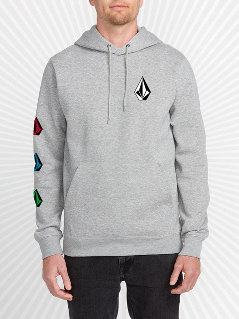 Volcom DIY'D Pullover Hoodie Grises | ALX-625801