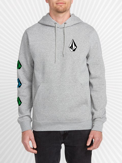 Volcom DIY'D Pullover Hoodie Verdes Grises | KYZ-346578