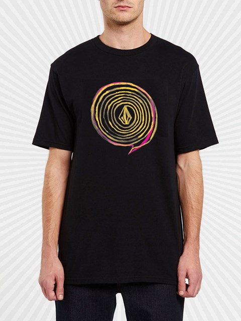 Volcom DIY’D Corta Sleeve Tee Negros | JLE-650431