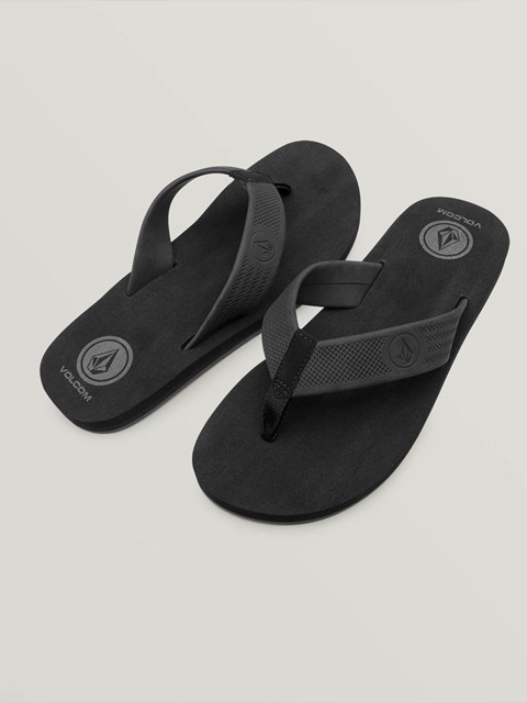 Volcom Daycation Sandals Negros | CVE-169724