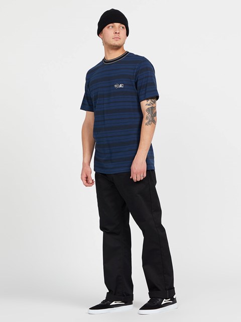 Volcom Dosage Crew Corta Sleeve Shirt Azules | BPO-084753