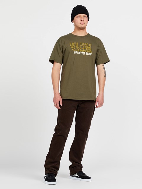 Volcom Double Take Corta Sleeve Tee Military | MCK-195367