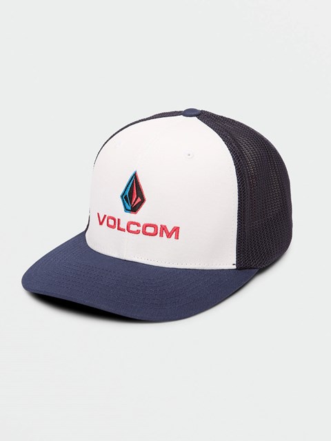 Volcom Duel Duo Flexfit Hat Azul Marino | NJR-830741