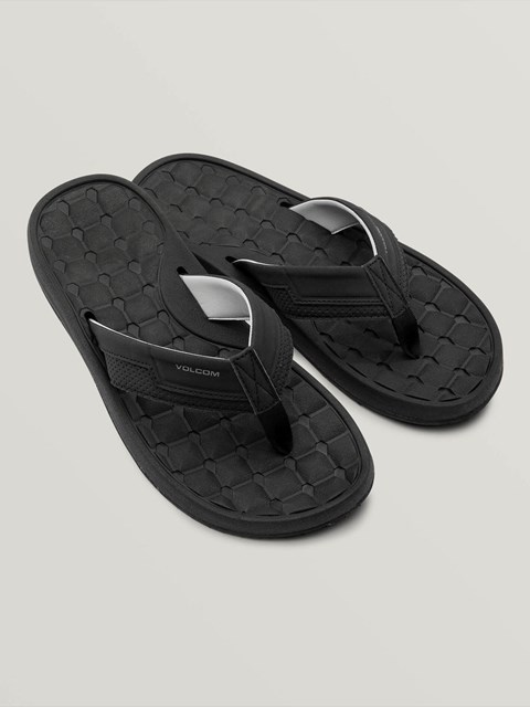 Volcom E-Cliner Sandals Negros | RFJ-574069