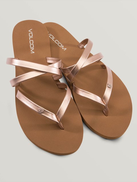 Volcom Easy Breezy Ii Sandal Rosas Dorados | MOY-673124