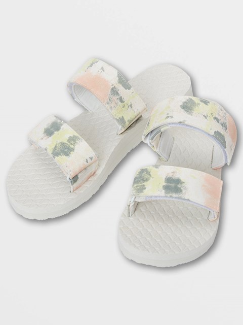 Volcom Eco Recliner Chanclas Blancos | RVZ-691320