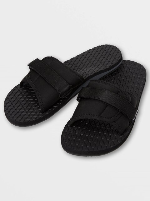 Volcom Eco Recliner Chanclas Negros Grises | JYC-520814