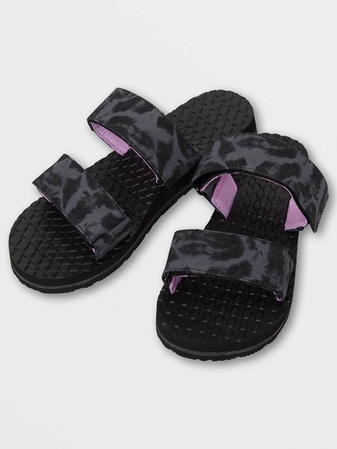 Volcom Eco Recliner Chanclas Negros | UXA-782435