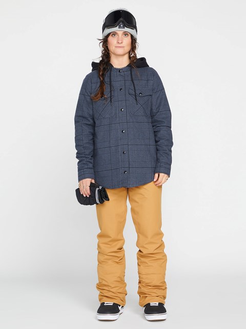 Volcom Encapuchado Flannel Jacket Negros | LOK-432698