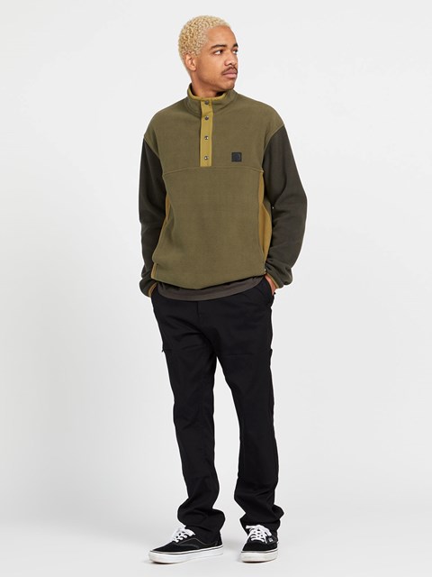 Volcom Error92 Mock Neck Sweatshirt Military | KEJ-260417