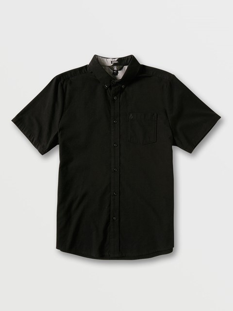 Volcom Everett Oxford Corta Sleeve Shirt Negros | HZT-913805