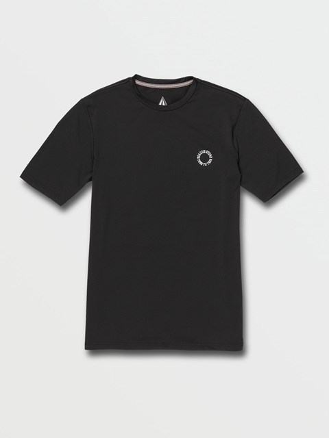 Volcom Faulter Corta Sleeve UPF 50 Rashguard Negros | GRC-379045