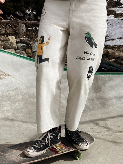 Volcom Featured Artist Bob Mollema Jeans Grises | NEG-257493