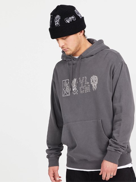 Volcom Featured Artist Vaderetro Pullover Hoodie Negros | JED-374562