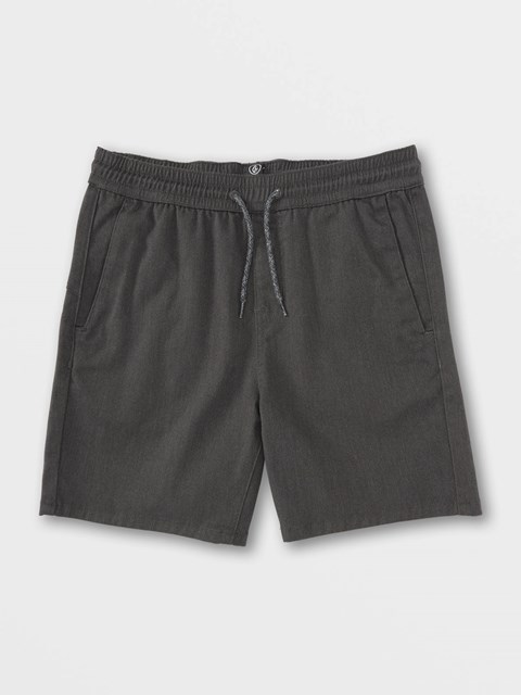 Volcom Frickin Elastic Cintura Shorts Charcoal Heather | USB-840569