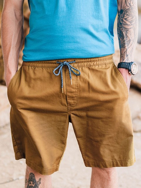 Volcom Frickin Elastic Cintura Shorts Kaki Oscuro | JBO-016342