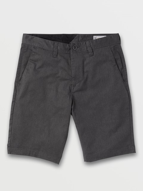 Volcom Frickin Modern Stretch Shorts Charcoal Heather | JQT-059836