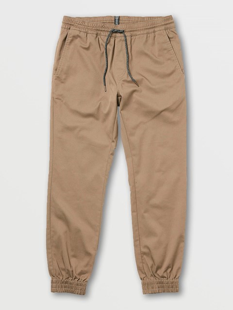 Volcom Frickin Slim Jogger Pants Kaki | HOC-469812