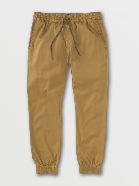 Volcom Frickin Slim Jogger Pants Kaki Oscuro | MOW-091728