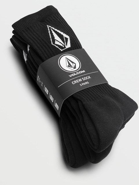 Volcom Full Stone Socks 3 Pack Negros | TPW-942675