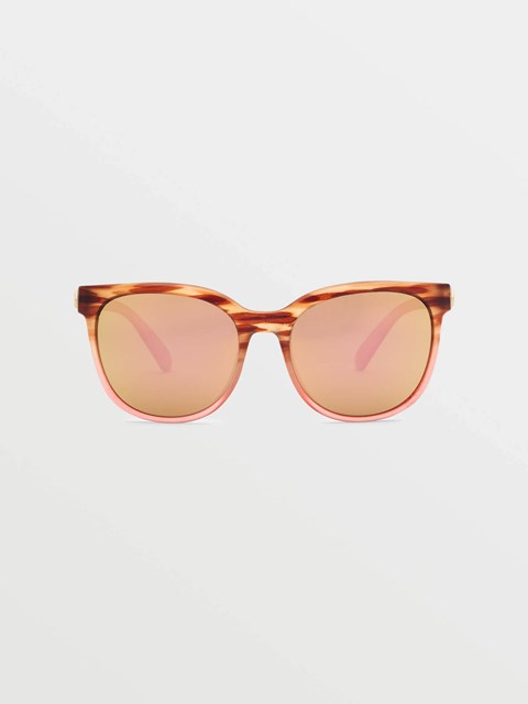 Volcom Garden Sunglasses Gloss Punk Tort / Bronze Champagne Chrome | ZNJ-120385