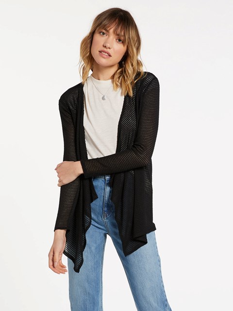 Volcom Go Go Wrap Cardigan Negros | RGF-306419
