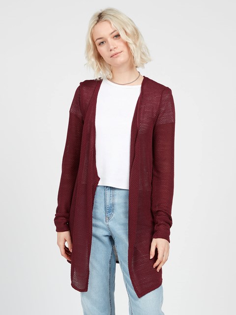 Volcom Go Go Wrap Cardigan Vino | BOA-815904